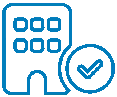icono apartamento azul