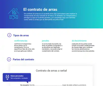 Contrato de Arras: la guía definitiva 2 contrato de arras modelo